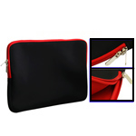 Soft Sleeve Case Zipper Bag with Red color for 10.2 inch Laptop, Special for christmas gift - Click Image to Close